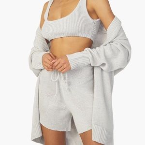 WeWoreWhat Pull On Chunky Cozy Stitch Sweater Short